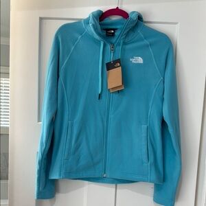 NWT North Face Turquoise Fleece Jacket size S